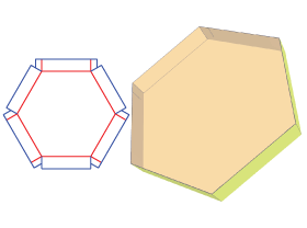 展示盒,托盘,六角式包装盒,异型包装盒设计