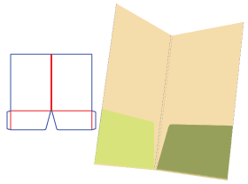 折卡,文件夹种类,包装设计展开图