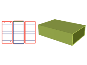 书形封套,五面式