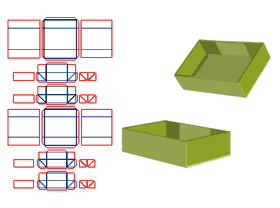 折叠式,天地盖精品盒,灰板V槽,可压扁运输