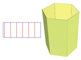 折卡,正六边形套盒,组合式纸盒