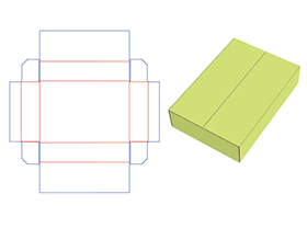 组合式包装设计|盘式双盖盒
